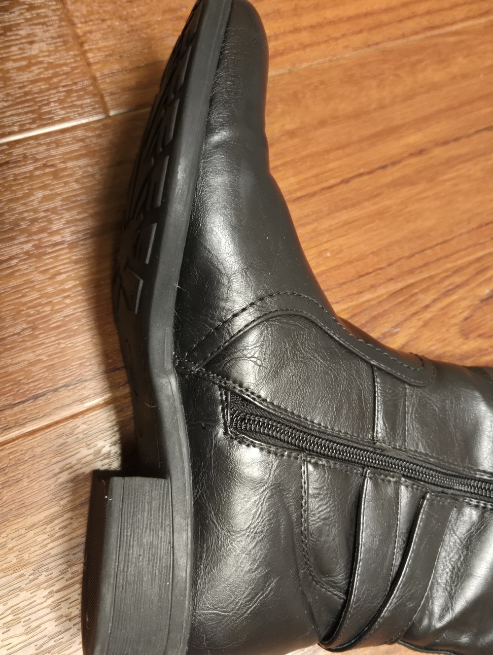 Roccio By Yuu Womens Knee High Wide Fit Black Riding Boots Size 8.5 - Picture 12 of 12